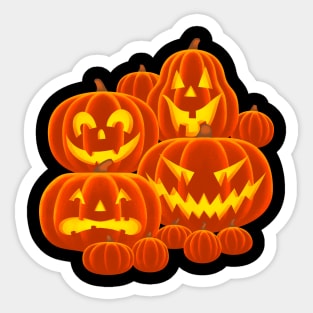 Buncha Pumpkins Sticker